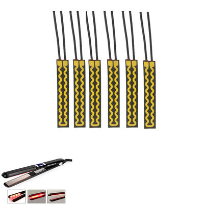 Elektrische Polyimide Heater Element Yellow Black Color voor Haargelijkrichter