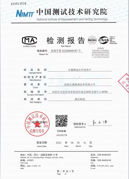 China Shenzhen Datang Dingsheng Technology Co., Ltd. certificaten